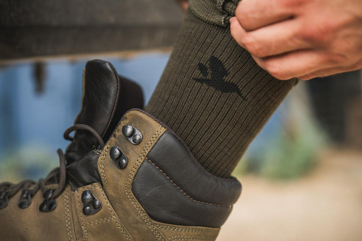 Seeland Field Merino Sock  2Pack Pine Green/Military Olive