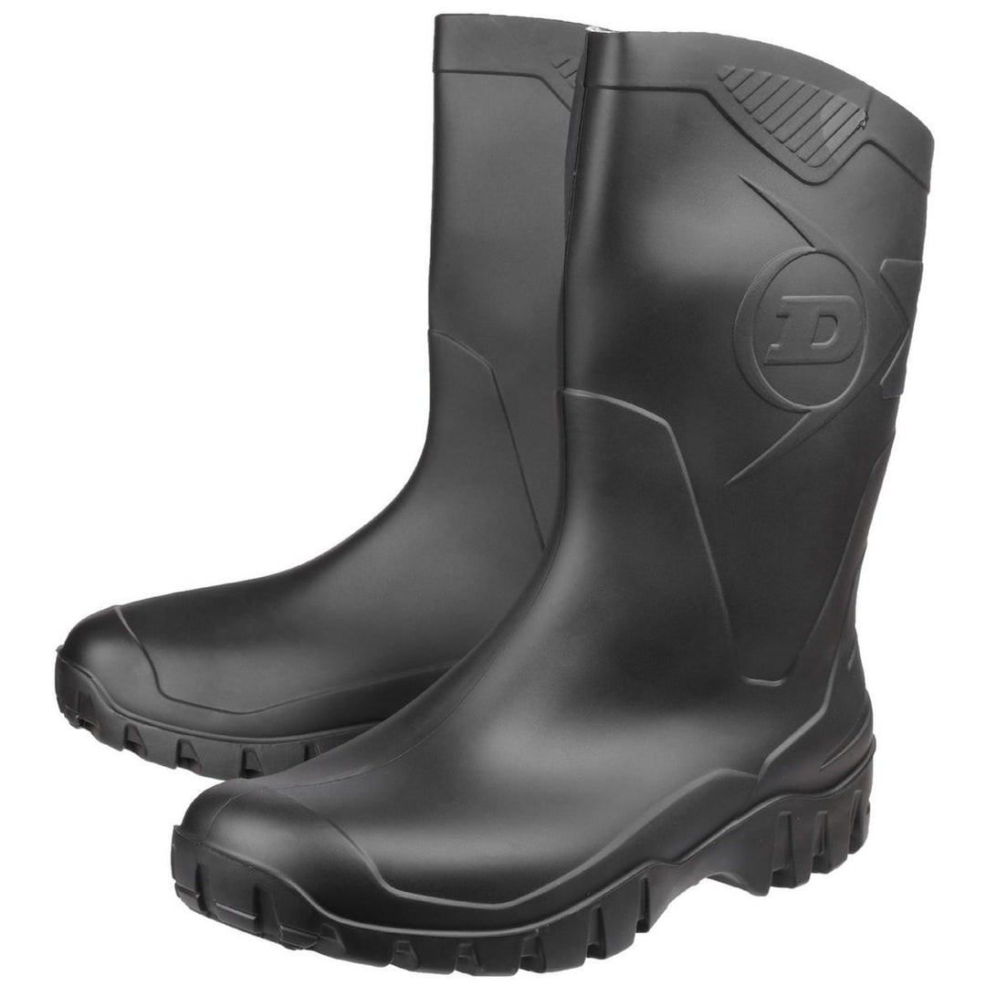 Dunlop Dee Calf Length Wellington Black