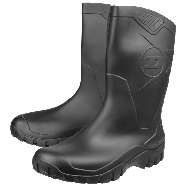 Dunlop Dee Calf Length Wellington Black