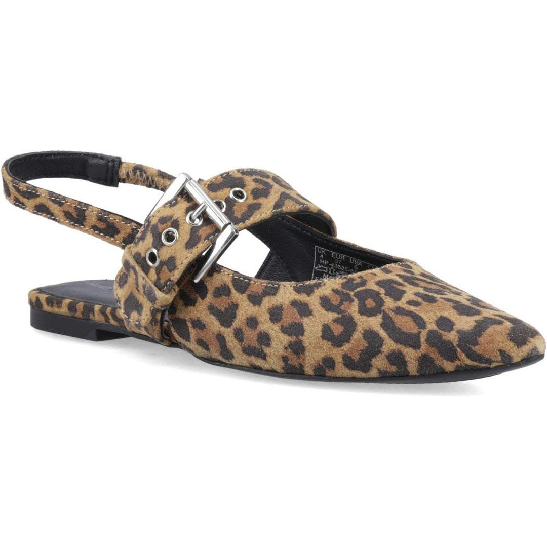 Diya Suede Mary Jane Leopard
