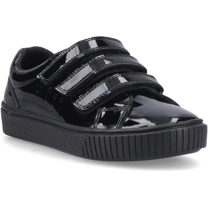 Hush Puppies ELSIE TOUCH FASTENING SN Black Patent