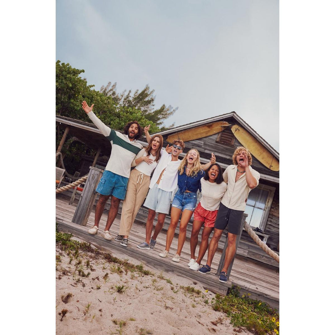 HEYDUDE Wally Coastline Jute Shoe Silver