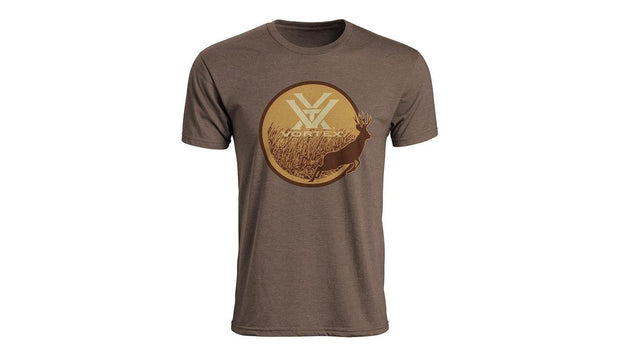 Vortex Vortex Men's Faded Chest Logo T-Shirt Charcoal Heather