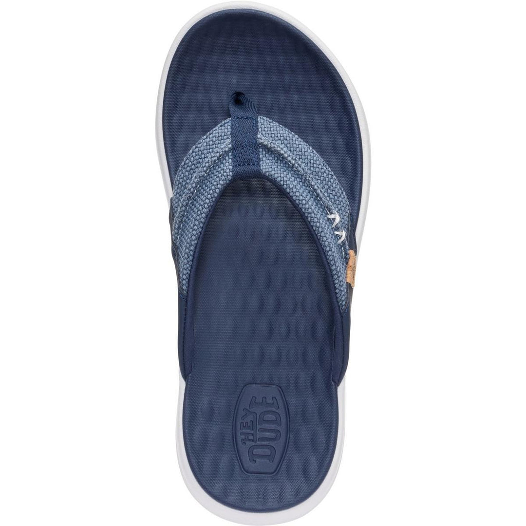HEYDUDE Finn Flip Braided Navy