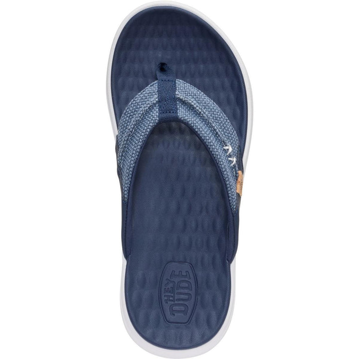 HEYDUDE Finn Flip Braided Navy