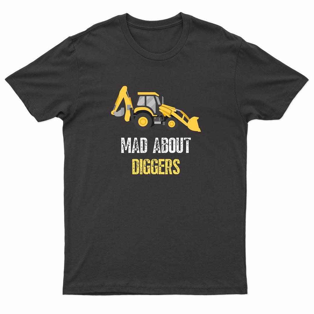 Urban Road Kids Unisex "MAD ABOUT DIGGERS" T-Shirt