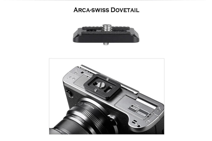 Leofoto PU-25 Mini Arca-Swiss Quick Release Plate, 25 x 38mm