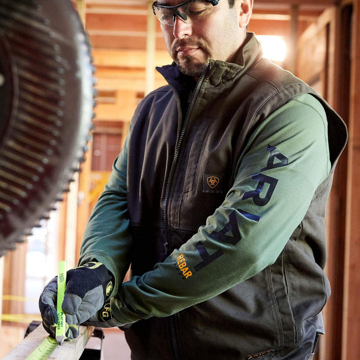 Ariat Mens Rebar DuraCanvas Gilet – view 3