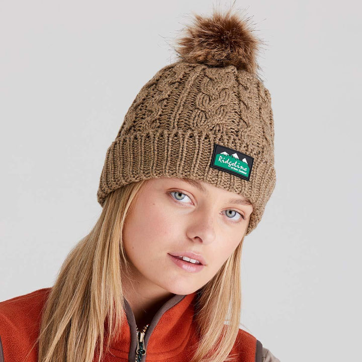 Ridgeline Ridgeline Nordic Fleck Bobble Hat Teak