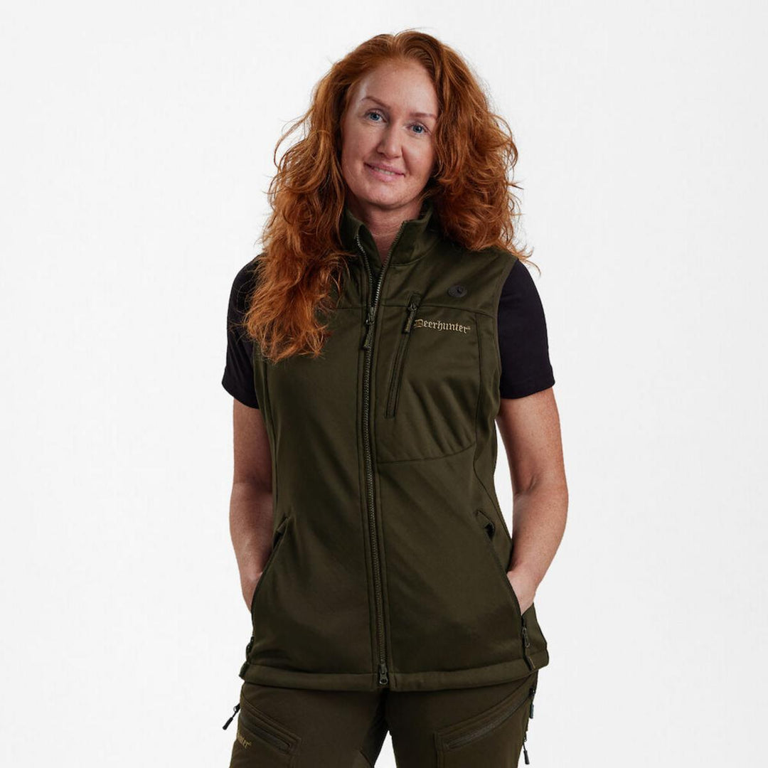 Deerhunter Lady Excape Softshell Waistcoat - Art Green