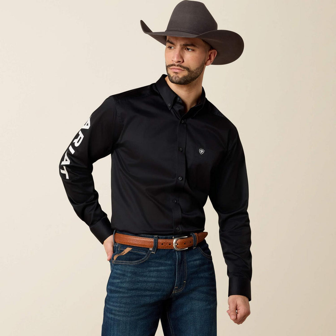Ariat Mens Team Logo Twill Fitted Western Shirt