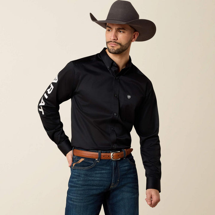 Ariat Mens Team Logo Twill Fitted Western Shirt