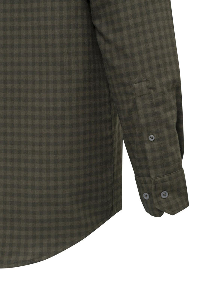Beretta Cadet Flannel Shirt Green & Brown Check – view 5