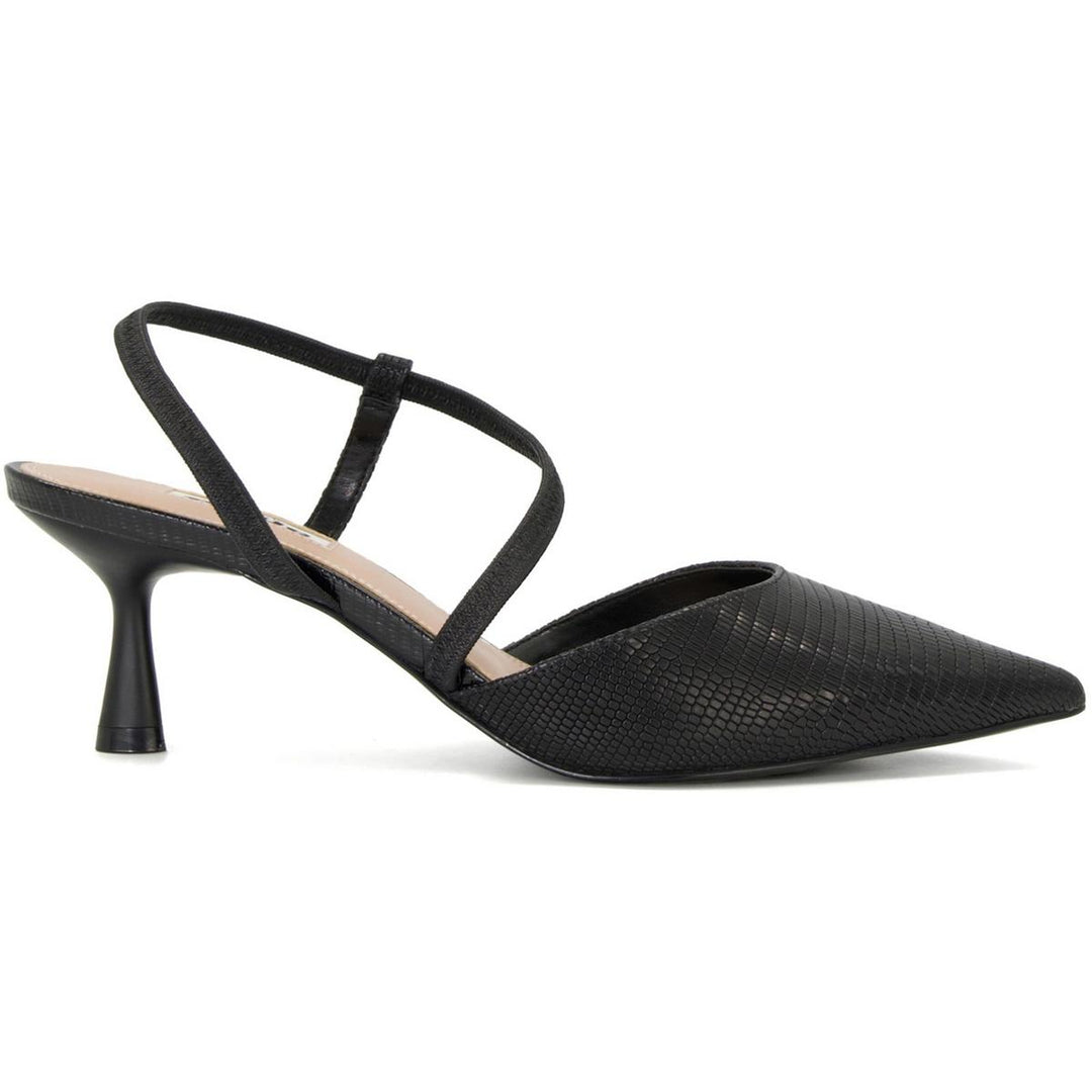 Dune Citrus Court Shoe Black