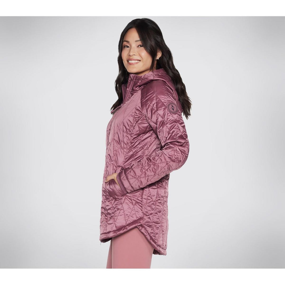 Skechers Performance Gowalk Diamond Quilt Jacket Mauve