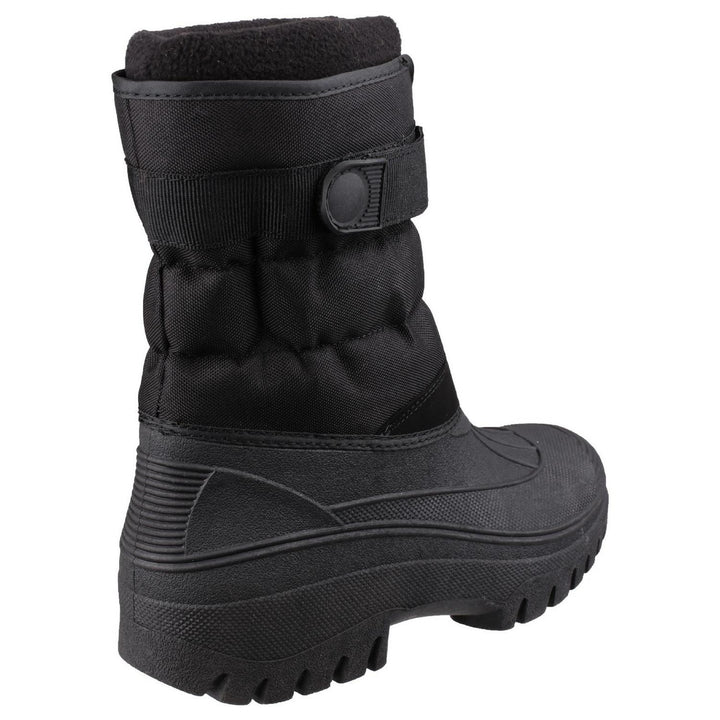 Cotswold Chase Touch Fastening Zip-Up Winter Boot Black – view 5