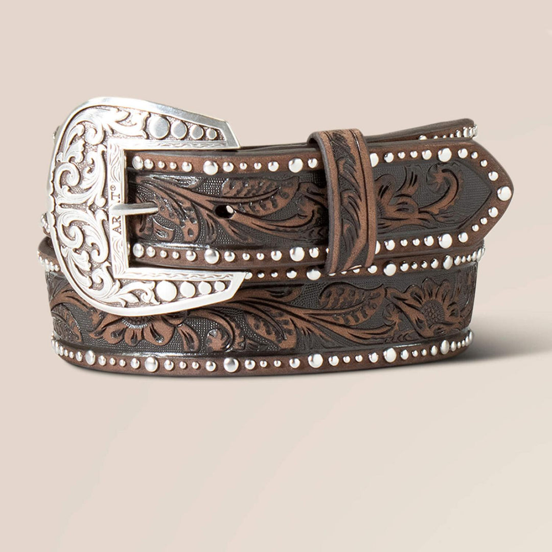 Ariat Studded Tooled Embossed Inlay