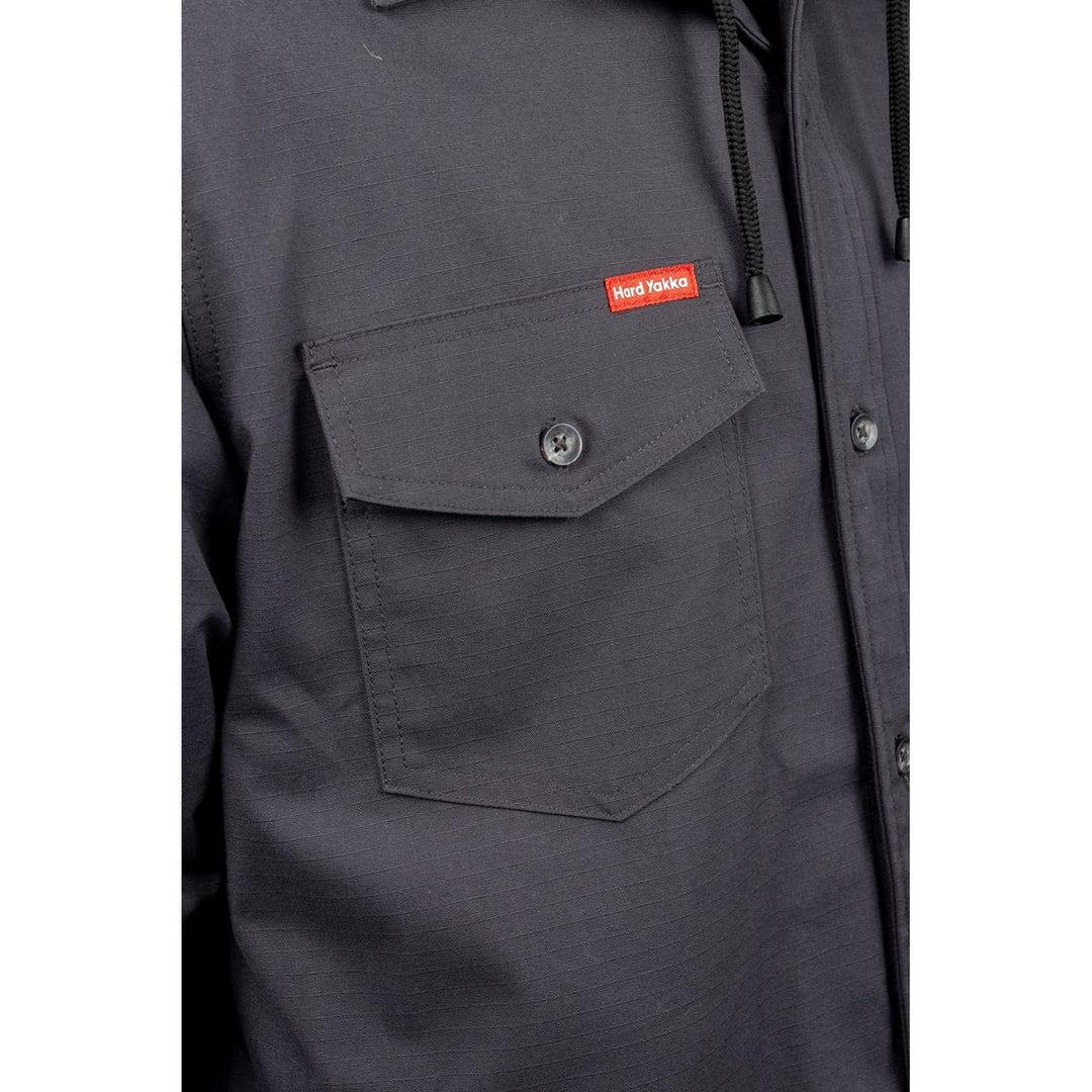 Hard Yakka Quilted Solid Shacket – view 4