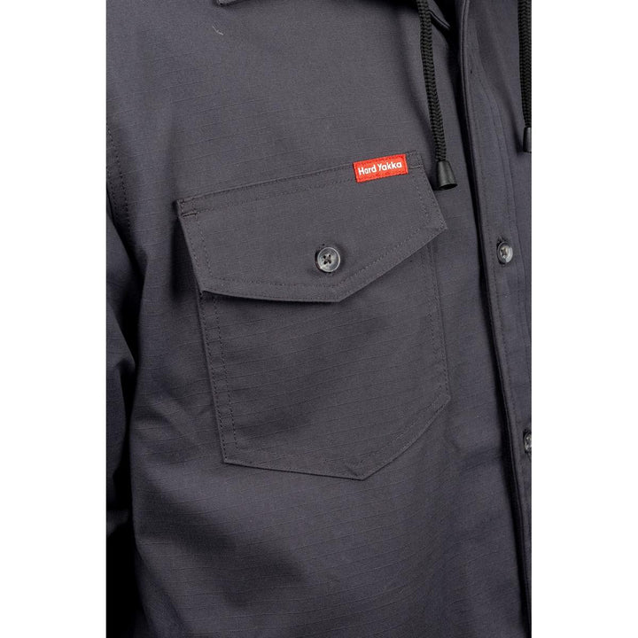 Hard Yakka Quilted Solid Shacket – view 4