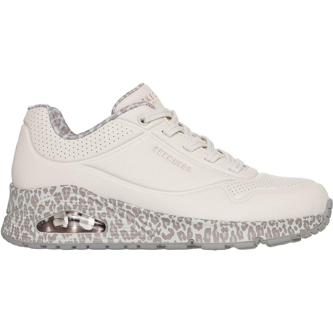 Skechers Uno Safari Time Trainers White/Leopard – view 5
