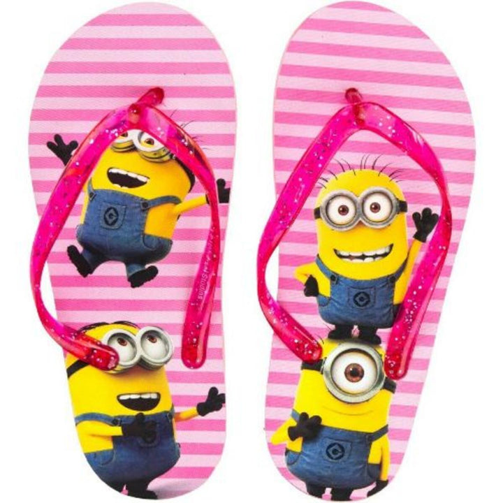 ek Wholesale Girls Licenced Minions Flip Flops