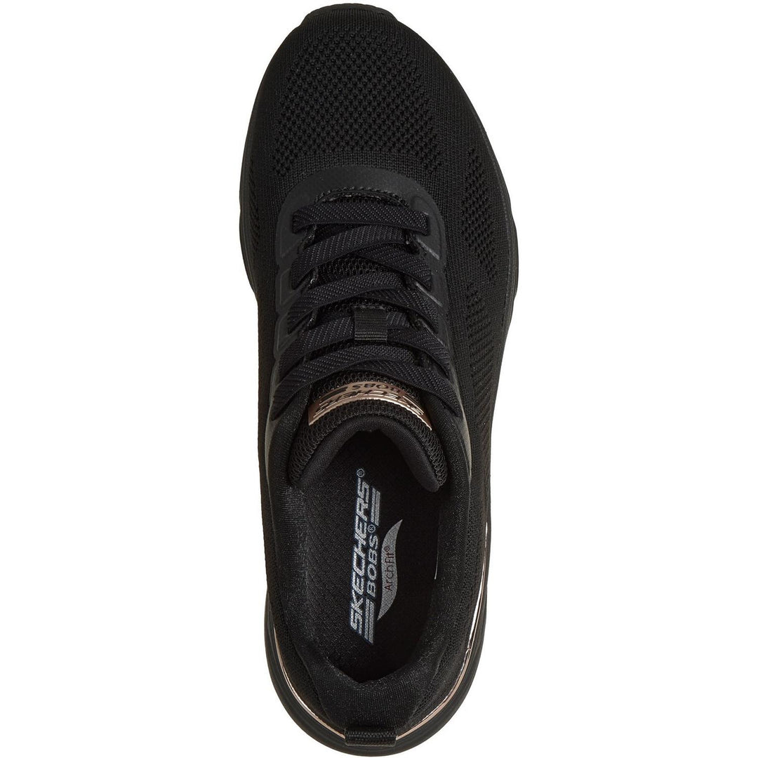 BOBS ARCH FIT ELEV8 Black Engineered Knit