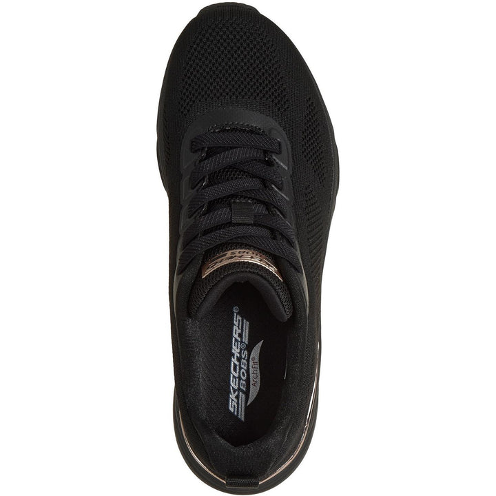 BOBS ARCH FIT ELEV8 Black Engineered Knit