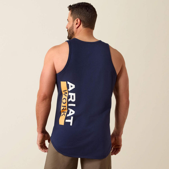 Ariat Mens Rebar Cotton Strong Singlet Tank – view 2