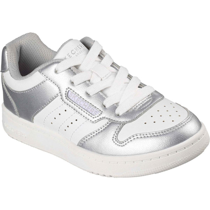 Skechers Quick Street Trainer Silver/White