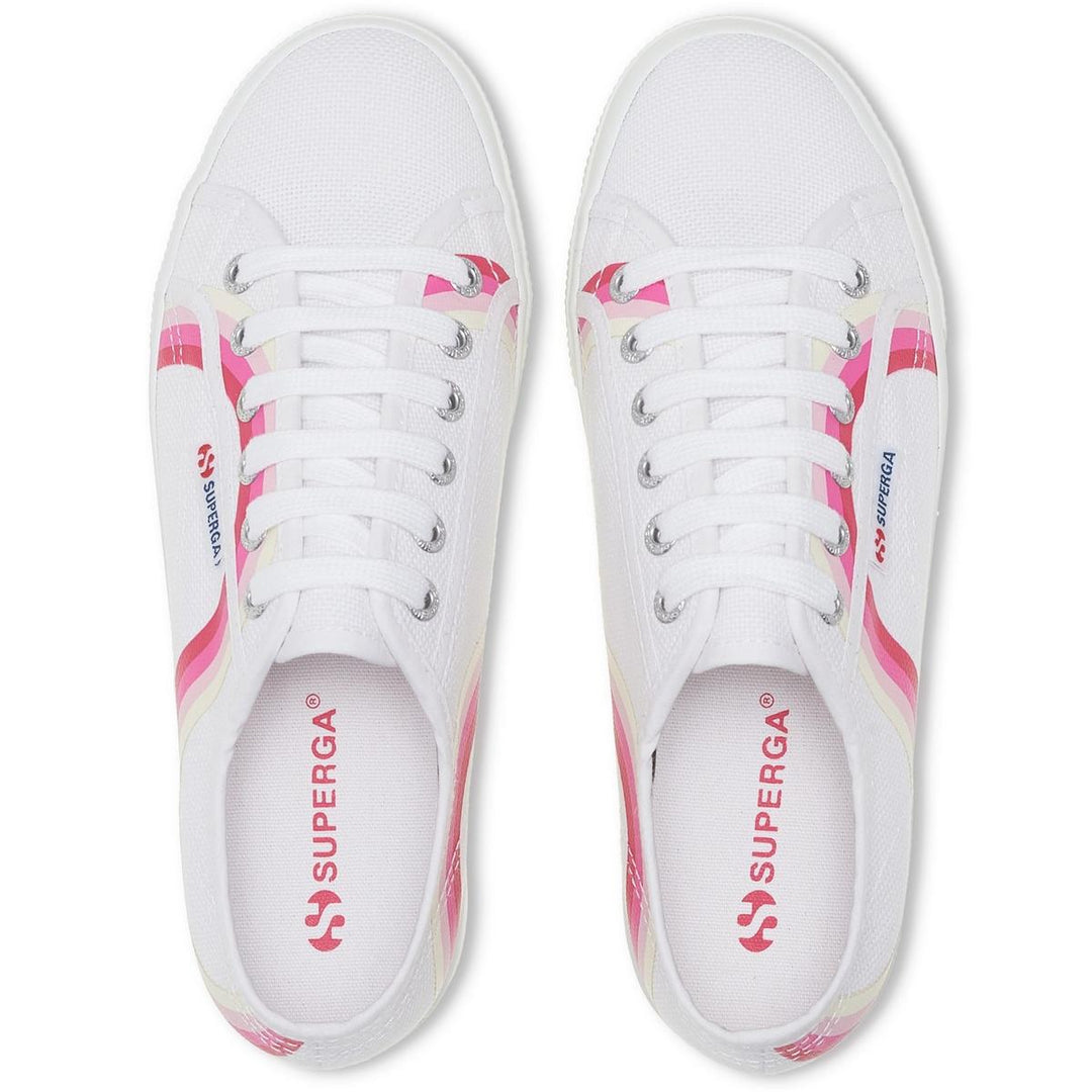 Superga 2790 Round Stripes Trainers White/Shaded – view 4