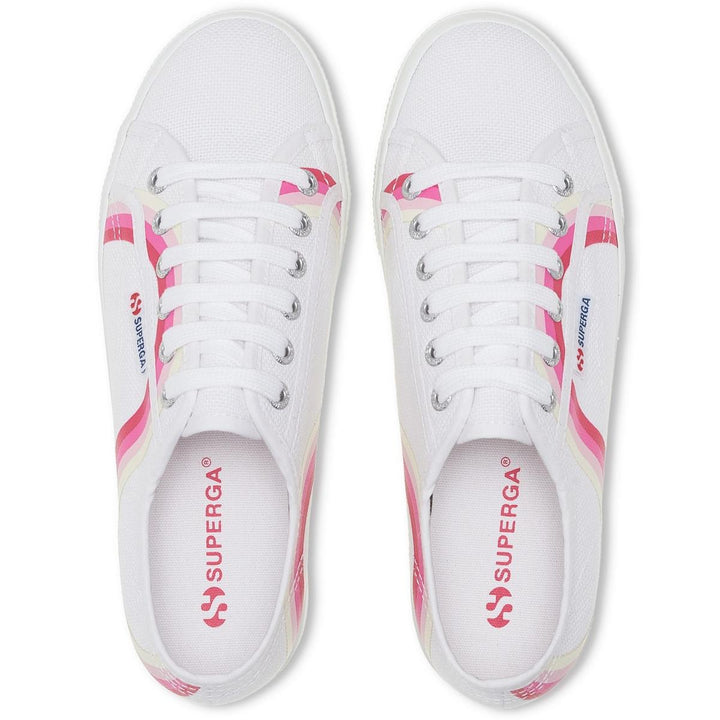 Superga 2790 Round Stripes Trainers White/Shaded – view 4