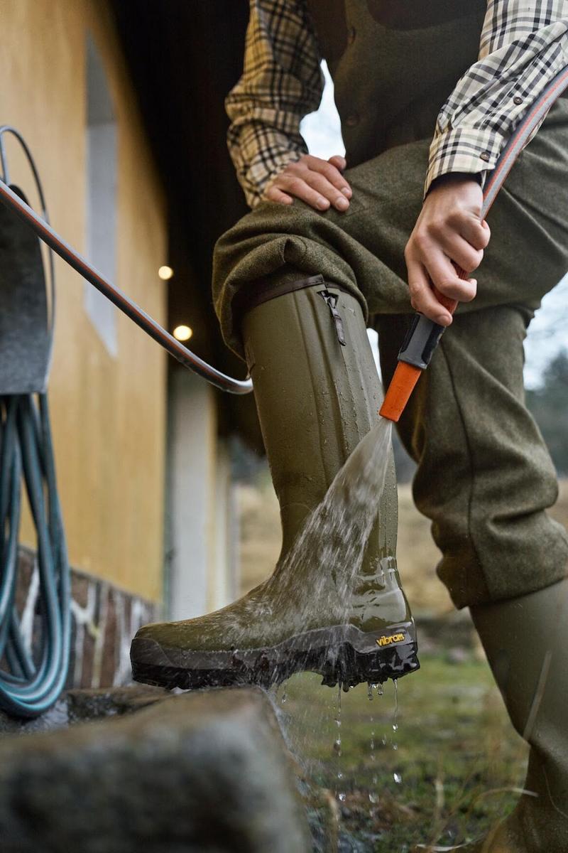 Harkila Forester Zip Rubber Boot Dark