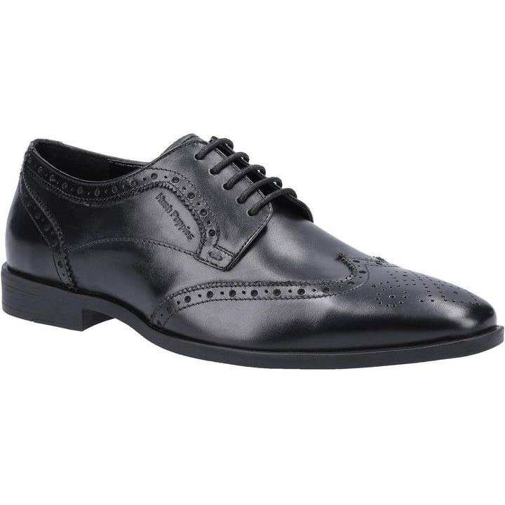 Hush Puppies Elliot Brogue School Shoe Black