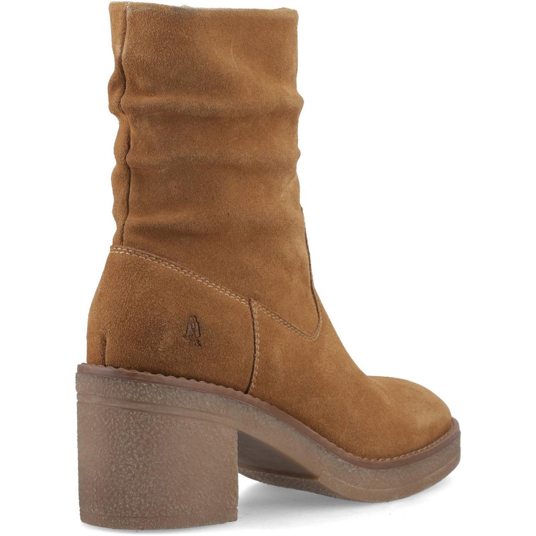 Flora Ruched Boot TAN