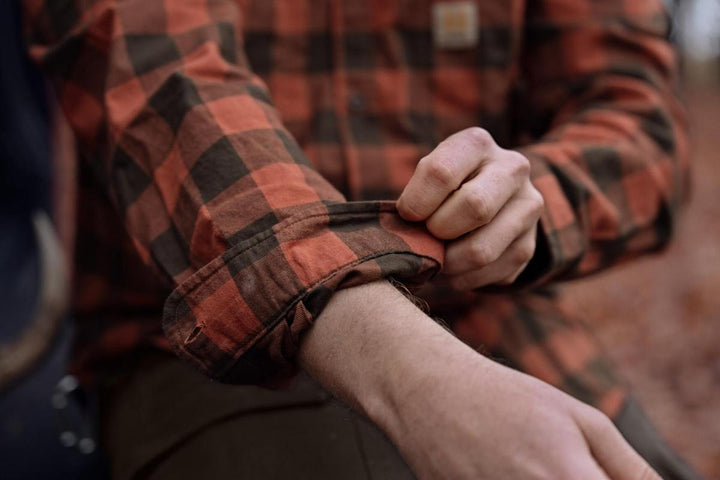 Harkila Härkila Scandinavian L/S shirt Autumn orange check