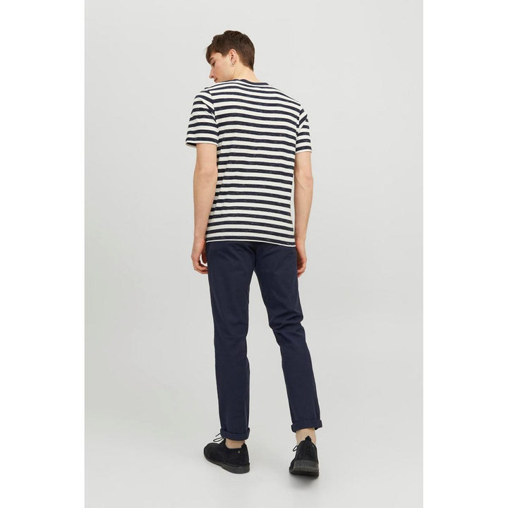 Jack & Jones slim fit chinos in Navy Navy Blazer – view 2
