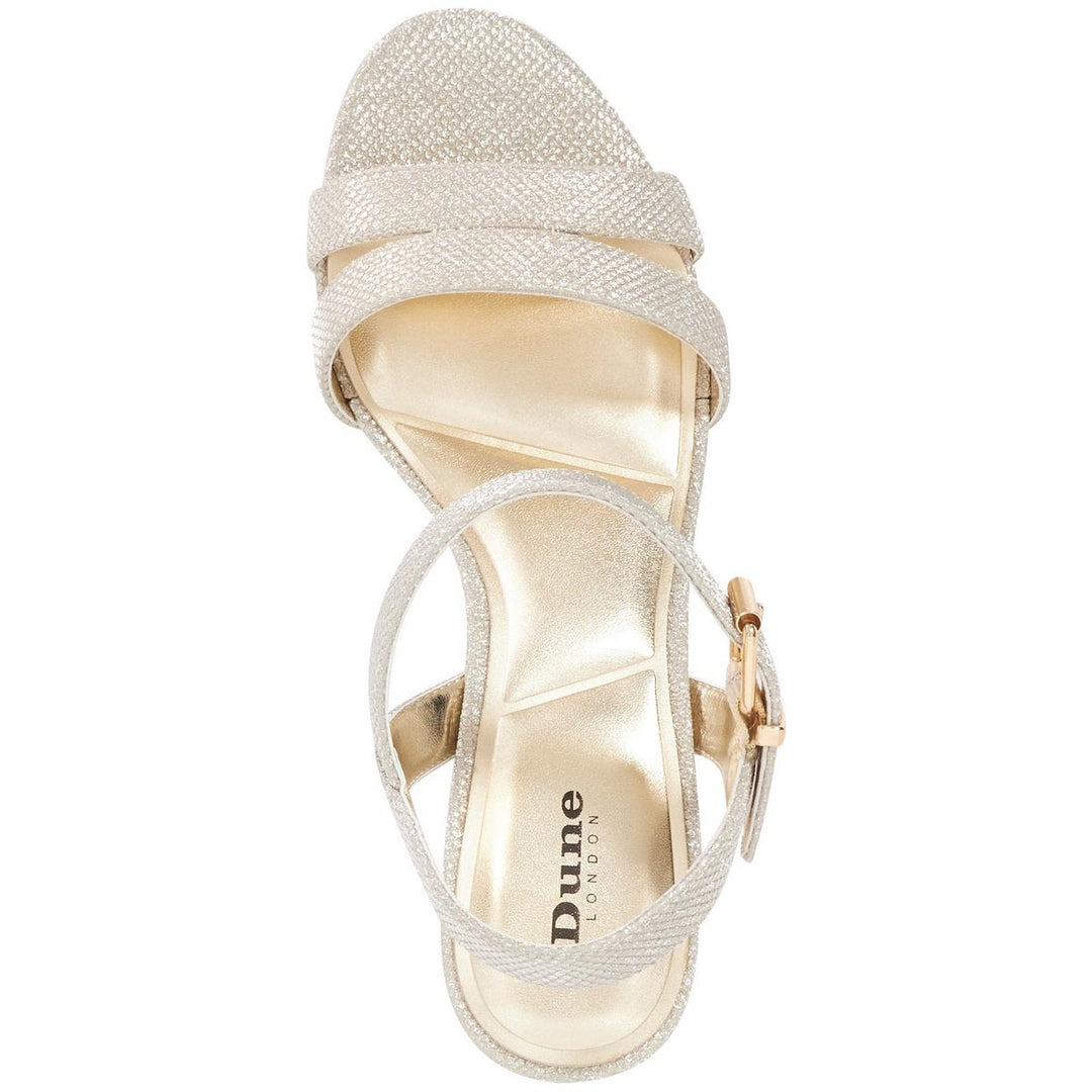 Dune Merisa Wide Fit Shoes Gold