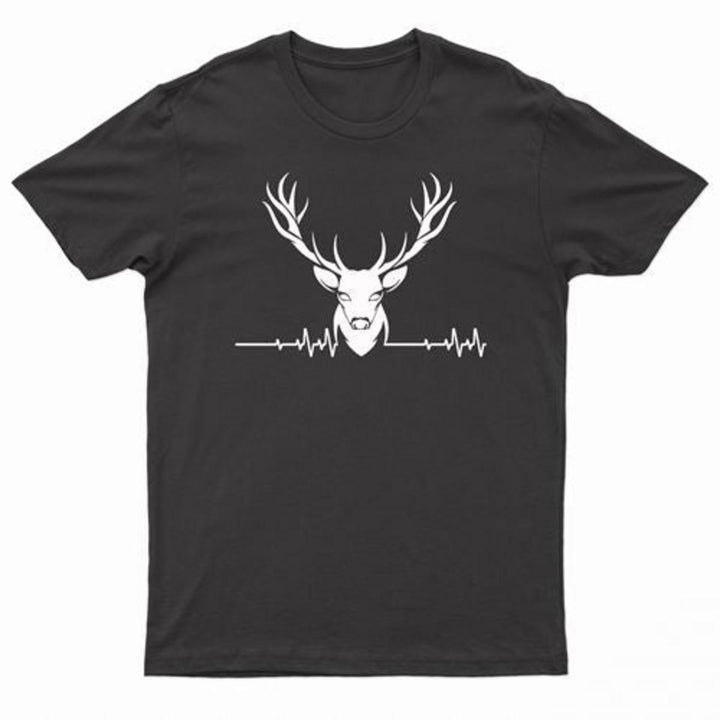 Urban Road Adults Stag ECG Logo Printed T-Shirt