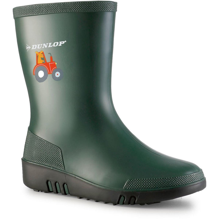 Dunlop Kids Mini Wellington Heritage Green/Black