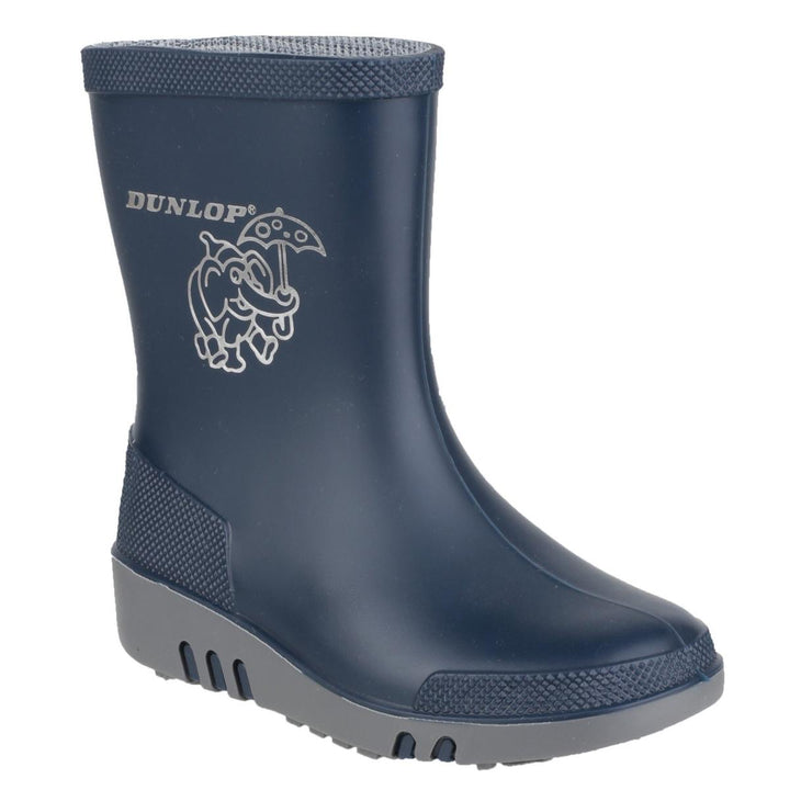 Dunlop Mini Elephant Wellington Blue/Grey