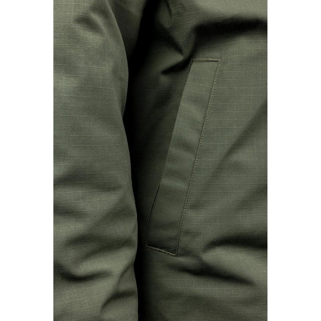 Hard Yakka Quilted Solid Shacket Military