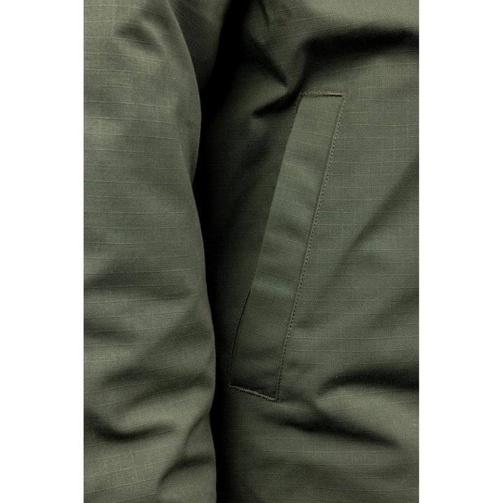 Hard Yakka Quilted Solid Shacket Military