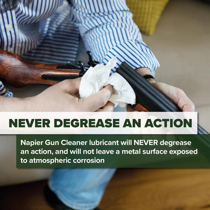 BushWear Napier Gun Cleaner 750ml Spray and Napier Gun Oil 300ml Aerosol Bundle