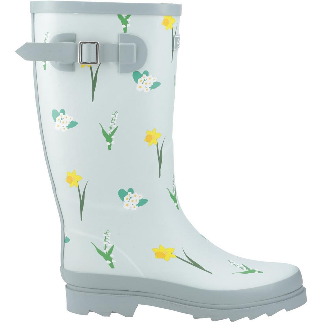 Cotswold Wildflower Tall Wellingtons Mint
