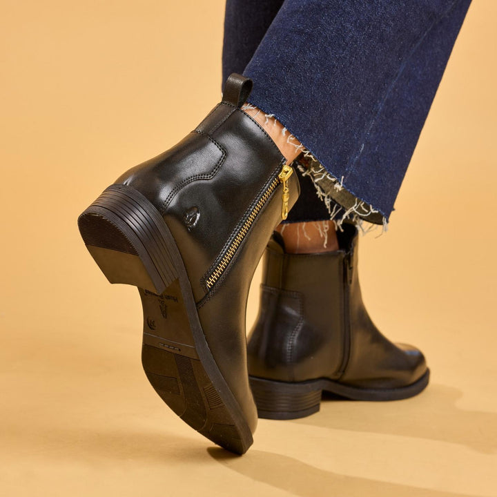 Perry Zip Boot BLACK