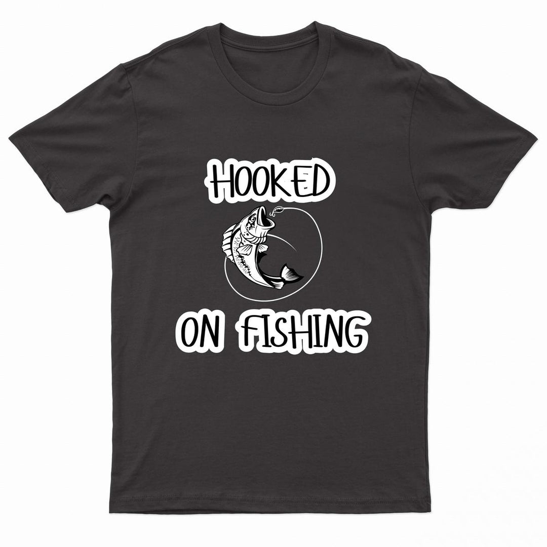 Urban Road Adults Unisex Hooked on Fishing Printed T-Shirts – view 2