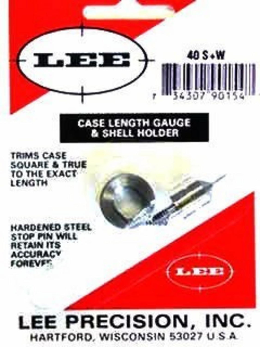 Lee Precision 40 Smith & Wesson Case Length Gauge and Shell Holder