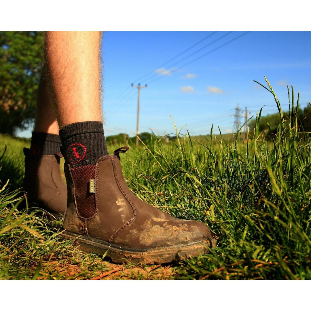 Amblers Safety FS128 Hardwearing Pull On Safety Dealer Boot Brown