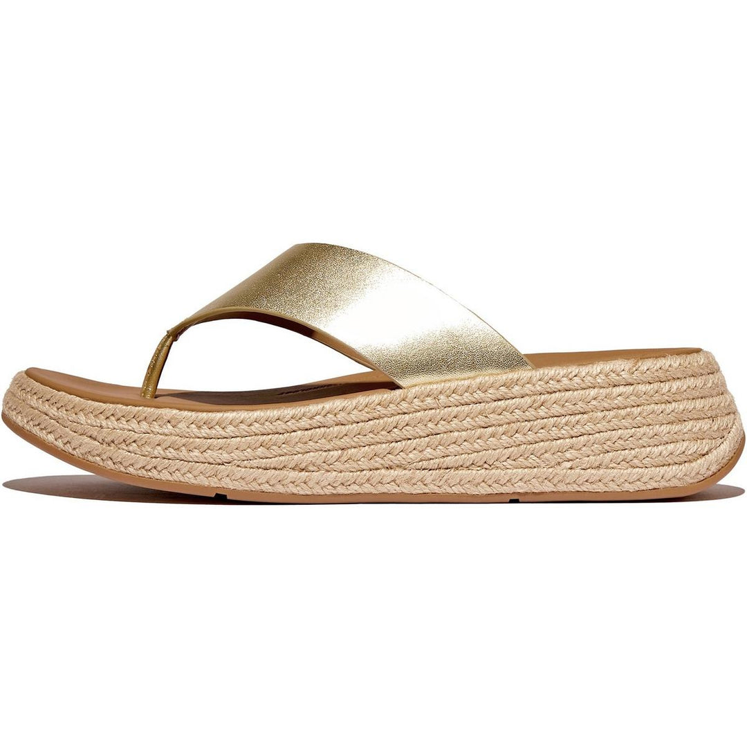 Fitflop F-Mode Toe Post Espadrille Platino