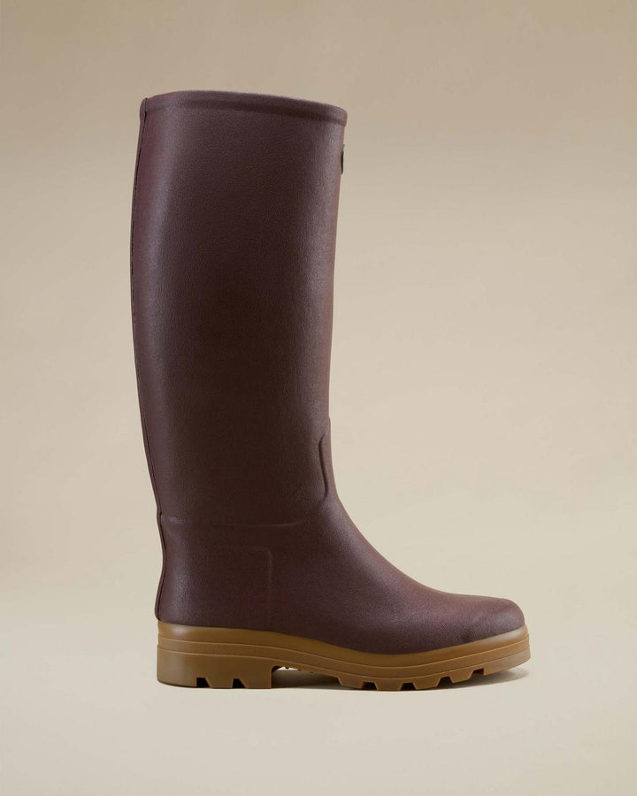 Le Chameau Men's Saint-Hubert Leather Lined Wellington Boot - Brown